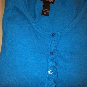 Lane Bryant Cropped Ruffle Hem Sweater